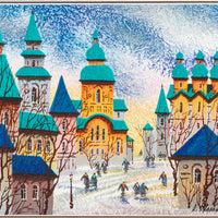 Anatole Krasnyansky (Ukrainian American 1930-2023) "Sightseeing In Russia"