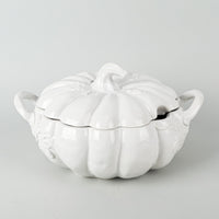 WILLIAMS SONOMA Harvest Pumpkin Lidded Tureen - 2 Pieces