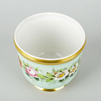 VISTA ALEGRE Hand Painted Floral Cache Pot