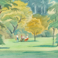 Walter J Coucill (Canadian 1915-1982) "Picnic" Watercolours