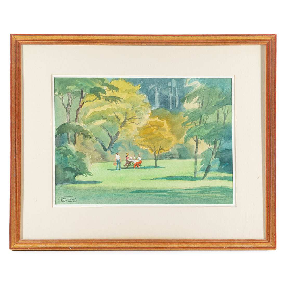 Walter J Coucill (Canadian 1915-1982) "Picnic" Watercolours