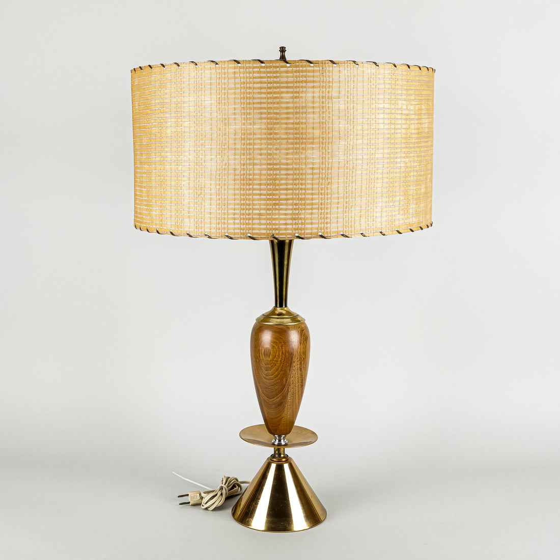 RICHARD SINGER Vintage MCM Lamps w/Shades Set of 2