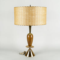 RICHARD SINGER Vintage MCM Lamps w/Shades Set of 2
