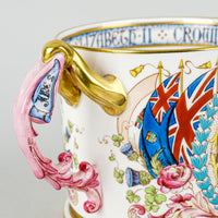 AYNSLEY Queen Elizabeth II 1953 Coronation Loving Cup D1041