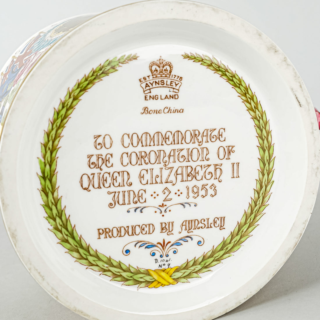 AYNSLEY Queen Elizabeth II 1953 Coronation Loving Cup D1041