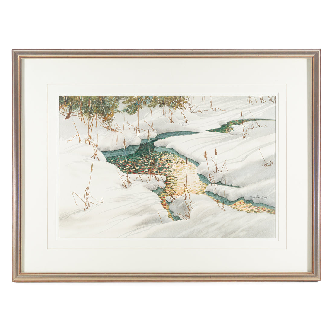Jack Reid (Canadian 1925 - 2009) "Last Light" Watercolour on Paper