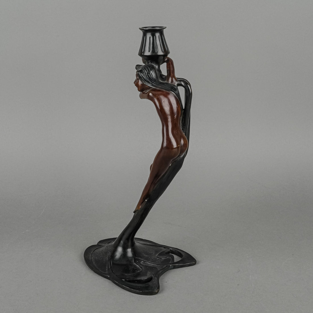 METROPOLITAN MUSEUM OF ART Reproduction Bronze Art Nouveau Candlestick