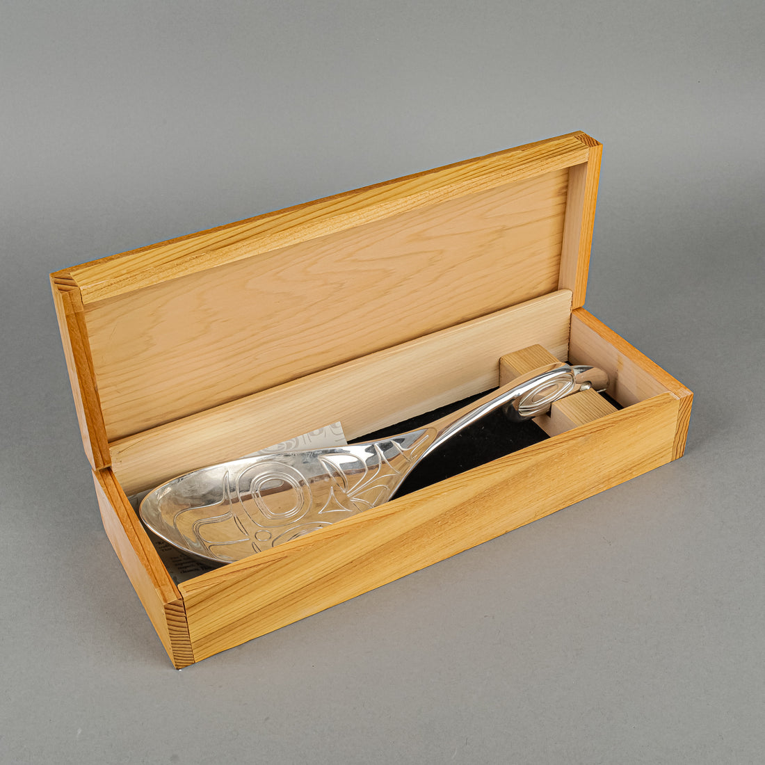 Corey Bulpitt Silverplate Raven Ladle & Cedar Box