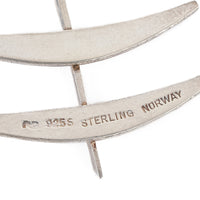 ERLING CHRISTOFFERSEN Sterling Anchor Pendant