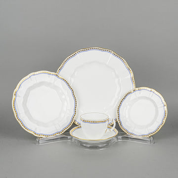 ROYAL CROWN DERBY Carlton Blue A1300 8 Place Setting Plus Extras