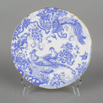 ROYAL CROWN DERBY Blue Aves Salad/Dessert Plates Set Of 4