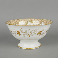 Antique Ridgeway Style Hand Painted Scene Footed Bowl
