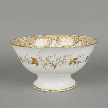 Antique Ridgeway Style Hand Painted Scene Footed Bowl