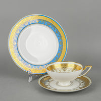 DW PORZELLAN KARLSBADER Trios Set Of 6 - 18 Pieces Assorted Colours