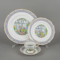 ROYAL ALBERT Silver Birch 24 Pieces