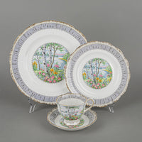 ROYAL ALBERT Silver Birch 24 Pieces