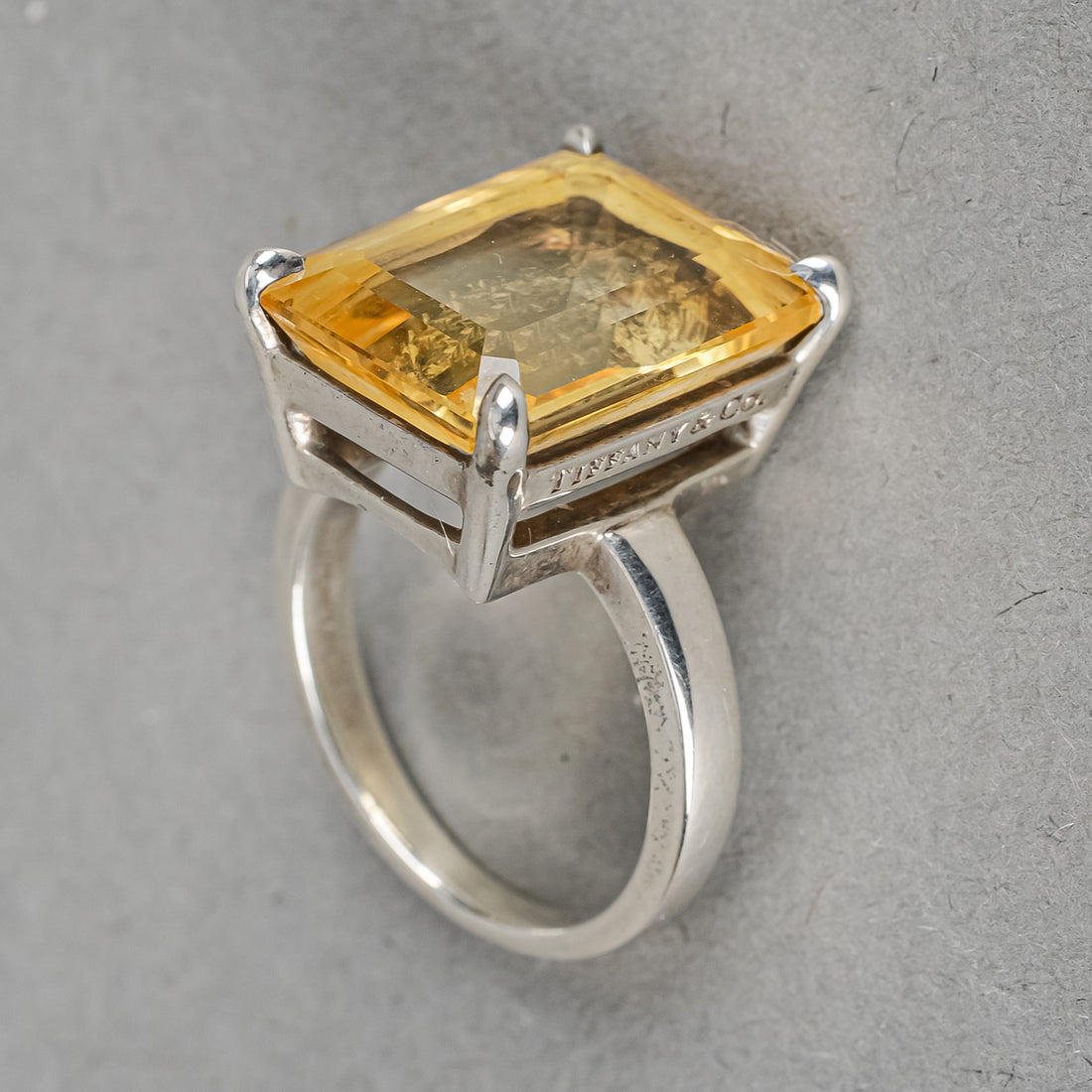 TIFFANY & CO Sterling Silver Citrine Ring