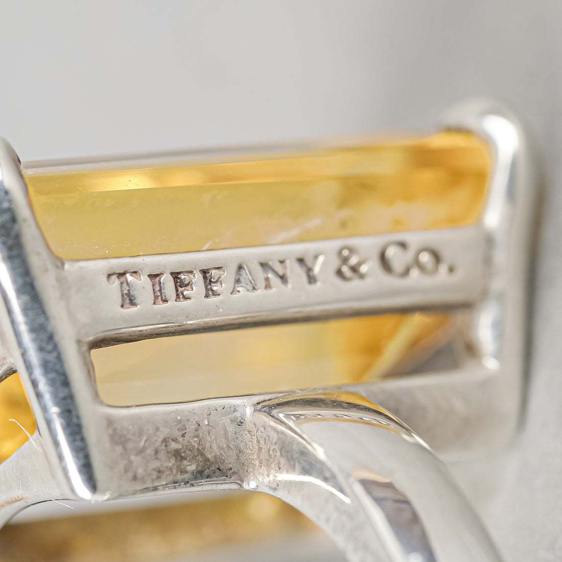 TIFFANY & CO Sterling Silver Citrine Ring