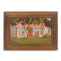 J. Baird "French Canadian House" Oil on Canvas