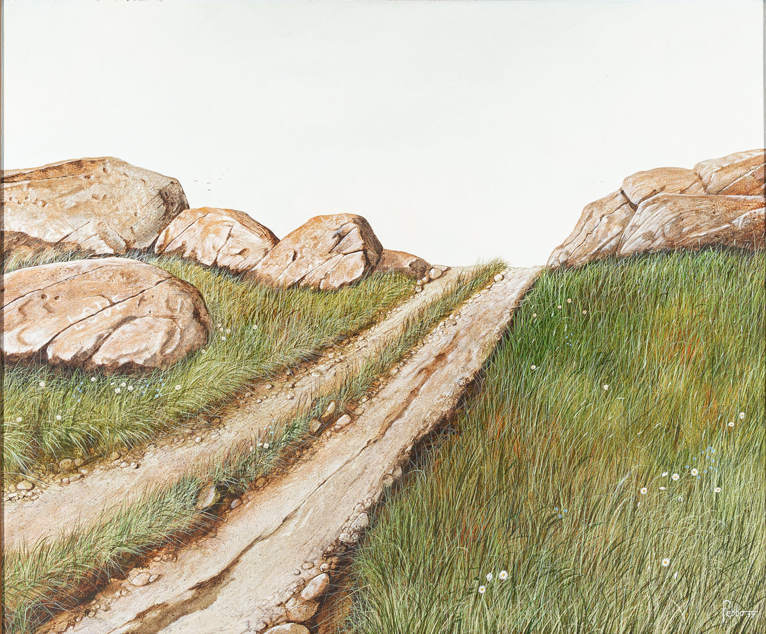 Marcello Febbo (Canadian 1940-2016) Landscape With Dirt Track And Stones