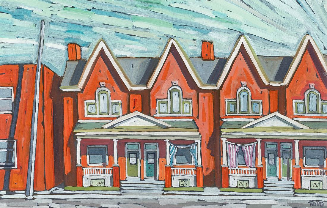 Douglas Todd (Canadian 20th C) Row of Houses