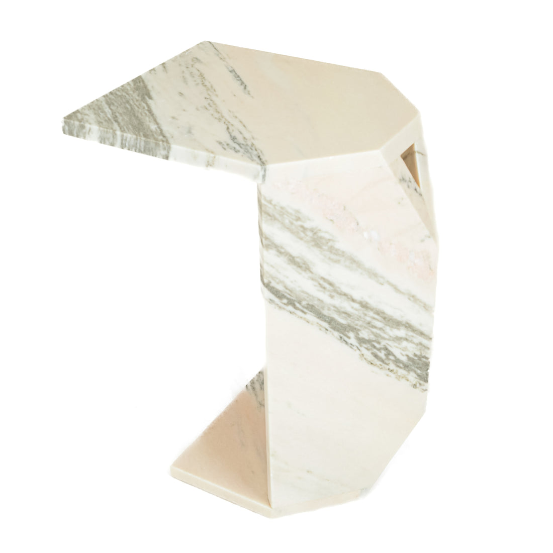 NUEVO Gia Pink Stone End Table