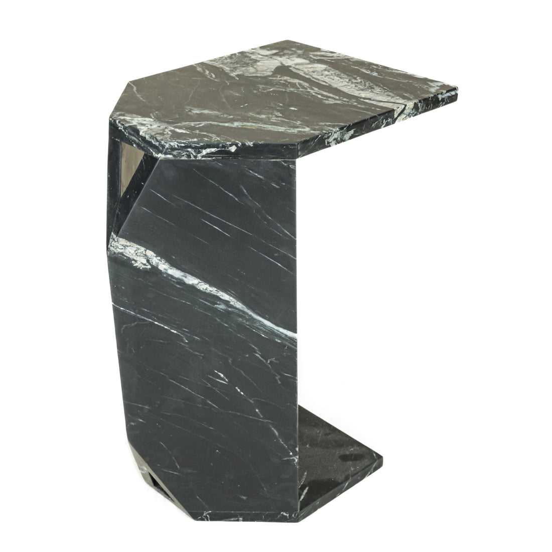 NUEVO Gia Black Stone End Table