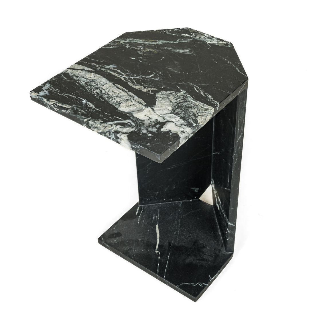 NUEVO Gia Black Stone End Table