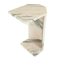NUEVO Mya Pink Stone End Table