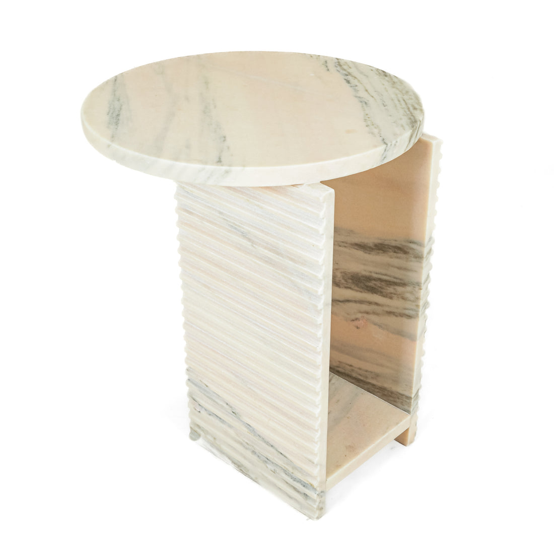 NUEVO Gia Pink Stone End Table