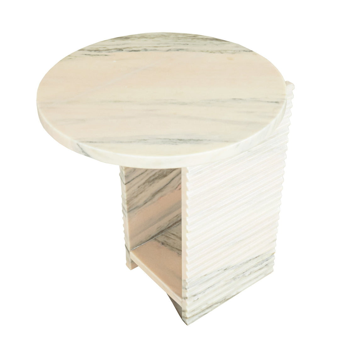 NUEVO Gia Pink Stone End Table