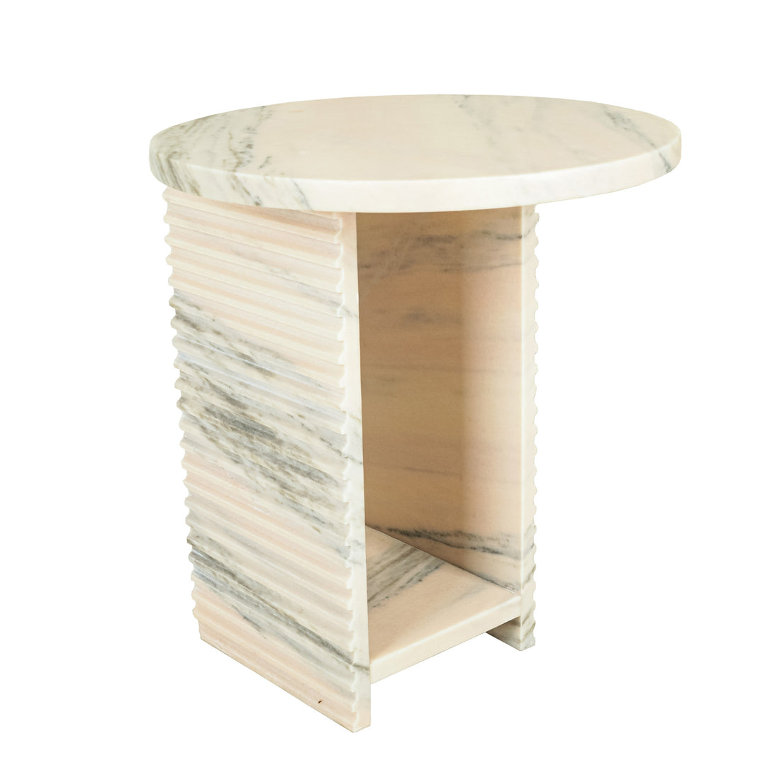 NUEVO Gia Pink Stone End Table
