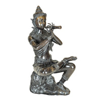 Cast Bronze Garden Statue Prince Phra Aphai Mani Playing Magic Flute