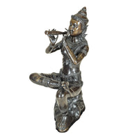 Cast Bronze Garden Statue Prince Phra Aphai Mani Playing Magic Flute