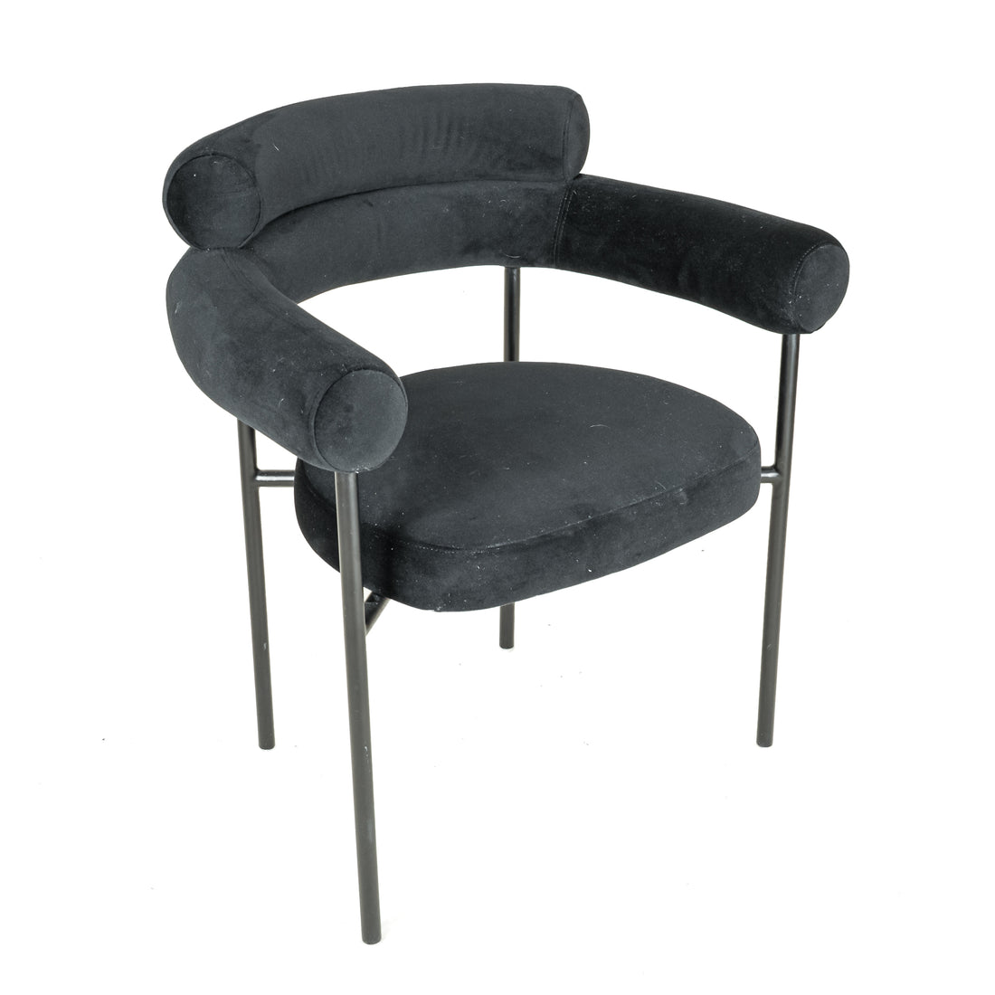 NUEVO Portia Occasional Chair Black Velvet