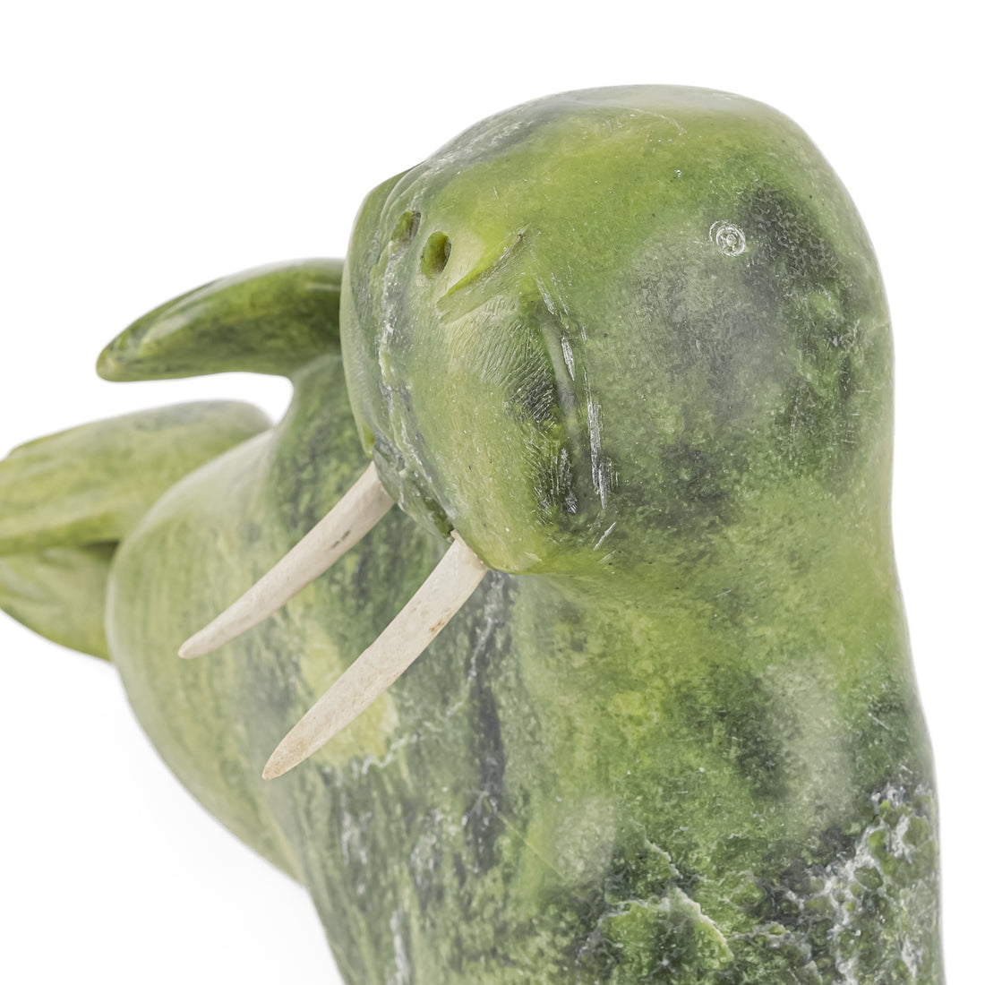 Kootoo Munno (Kimmirut Nunavut 1952) Frolicking Walrus