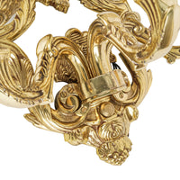 Bronze Three-Light Wall Sconces And Shades - Set of 2