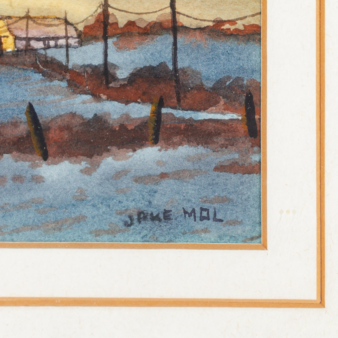 Jake Mol (Canadian 1935-2018) "Winter Evening"