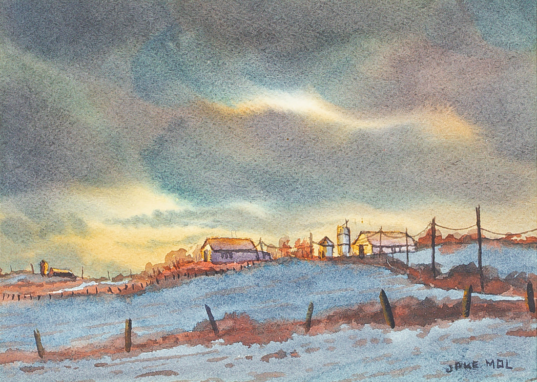 Jake Mol (Canadian 1935-2018) "Winter Evening"