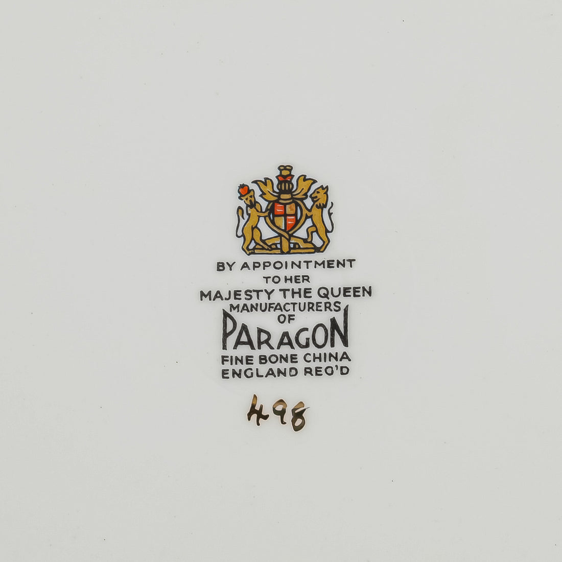 PARAGON 498 White With Gold Trim 8 Place Settings Plus Extras