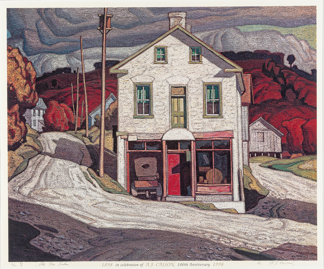 AJ Casson Canadian (1898-1992) "Old Store Salem"