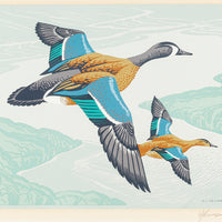 Alfred Joseph (A.J.) Casson (Canadian 1898-1992) Blue Winged Teals