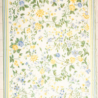 Wool Needlepoint Rug - Floral Pattern