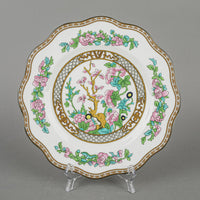 COALPORT Indian Tree Scalloped Edge Luncheon Plates Set Of 8