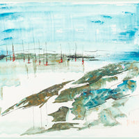 Alfred Birdsey (Bermuda 1912-1996) Harbour Sailboats