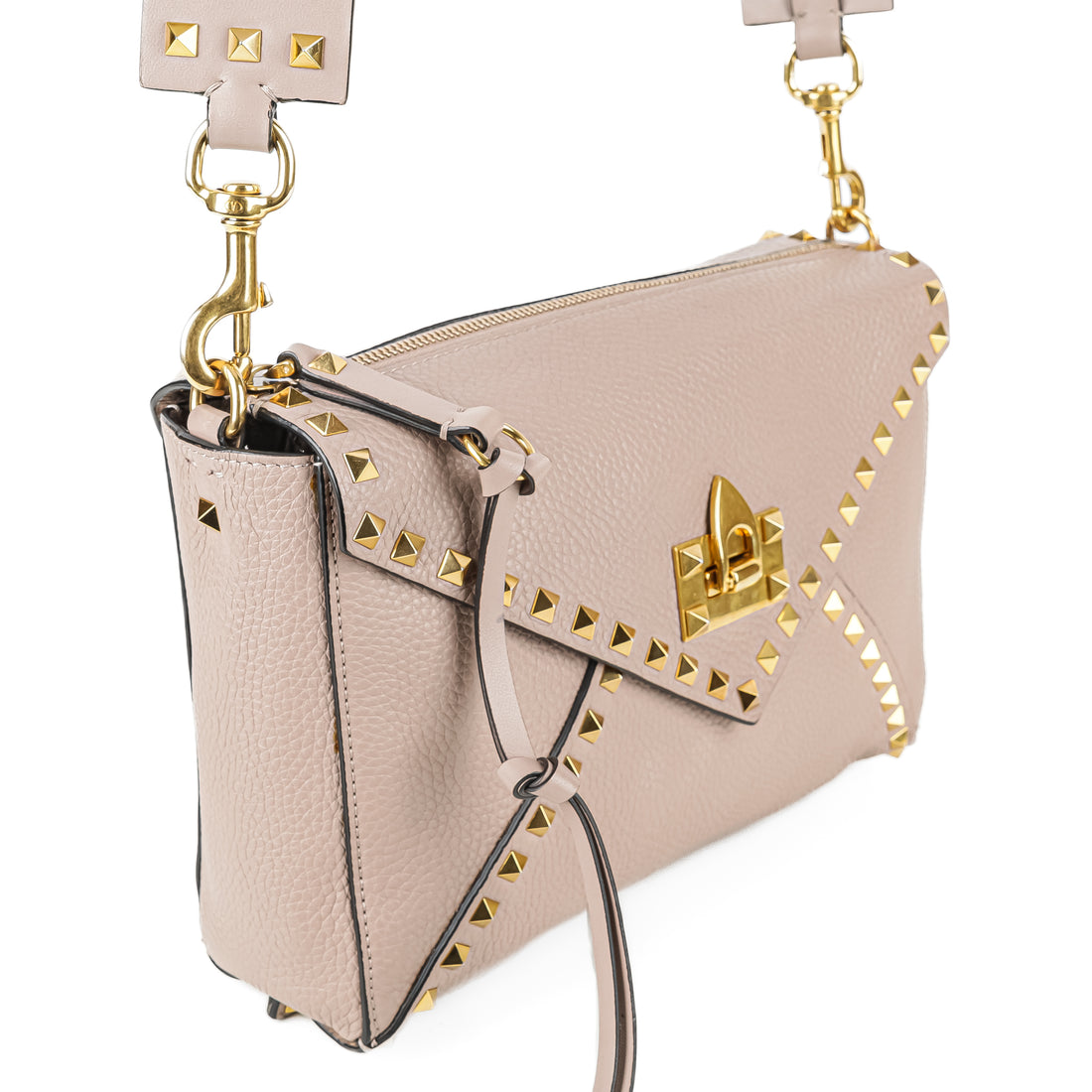 VALENTINO Medium Rockstud Hype Pink Shoulder Bag