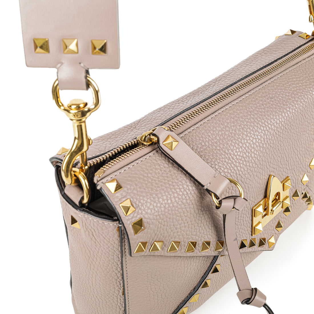 VALENTINO Medium Rockstud Hype Pink Shoulder Bag