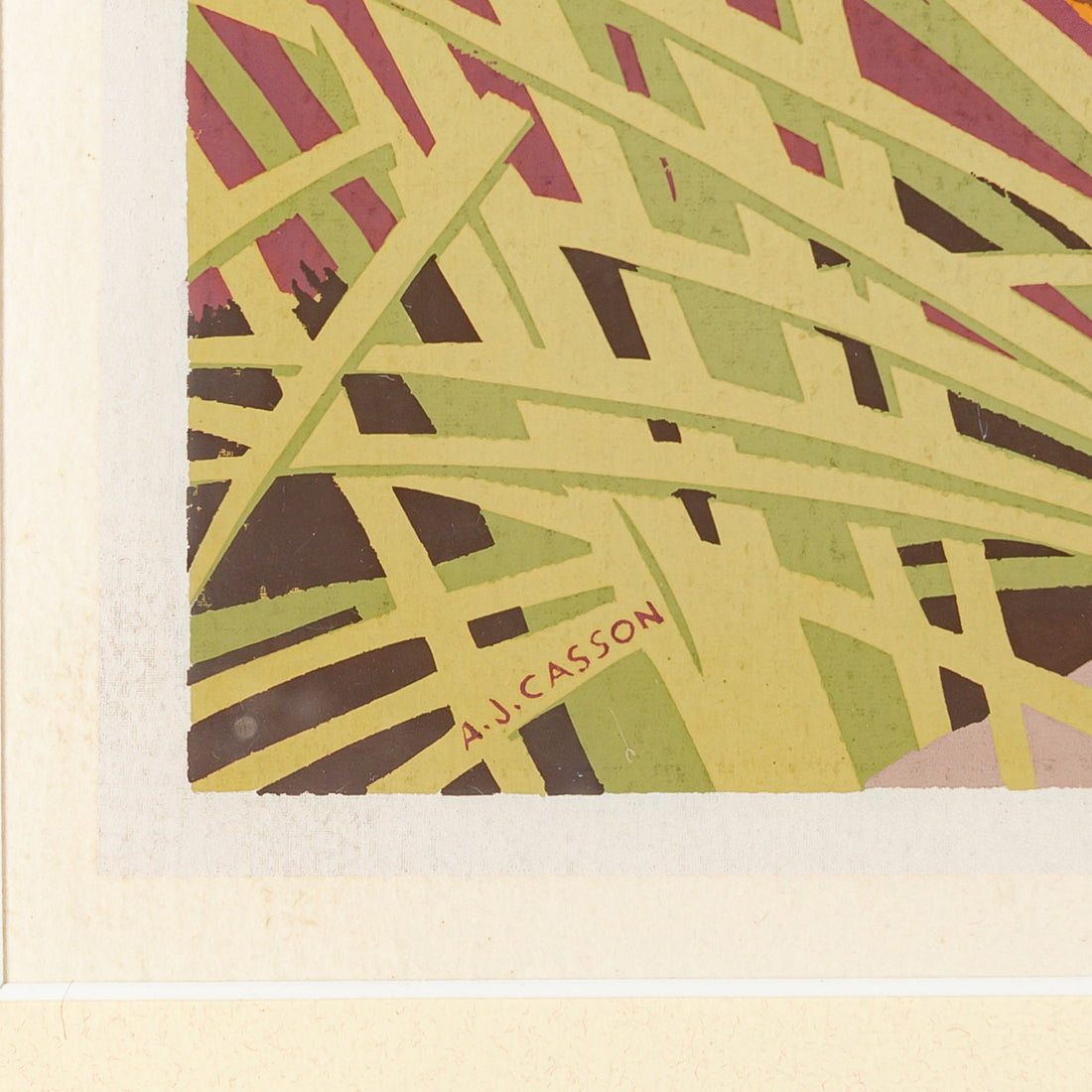 Alfred Joseph (A.J.) Casson (Canadian 1898-1992) Woodcock