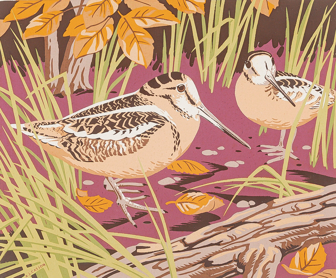 Alfred Joseph (A.J.) Casson (Canadian 1898-1992) Woodcock