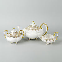 RSTAFFORD Gold Regent Tea Service 5 Pieces
